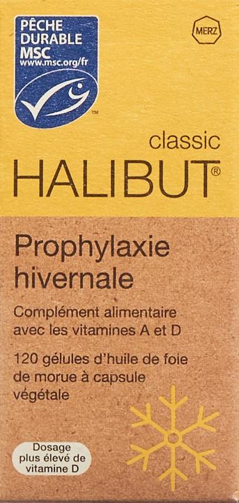 Actual product image Halibut CLASSIC min A and D 120 capsules (120 Piece, Capsules, 53 g)
