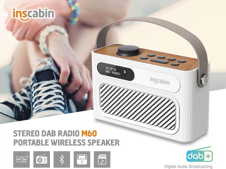 Produktbild Inscabin Tragbares DAB/DAB+ FM-Digitalradio mit Bluetooth (DAB, FM, DAB+)