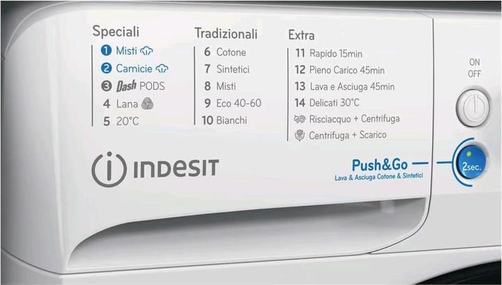 Produktbild Indesit Freistehender Waschtrockner BDE 96436 WKV IT - BDE 96436 WKV IT