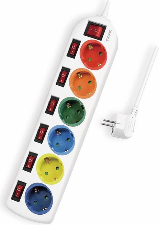 Immagine prodotto LogiLink 6x CEE 7/3 (6 x, CEE 7/3, 1.50 m)