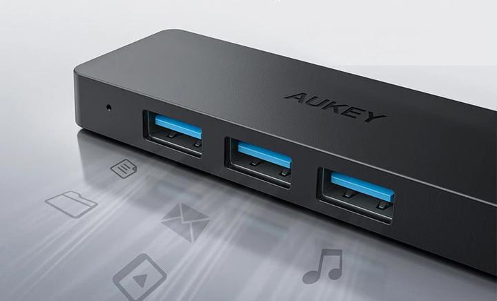 Actual product image Aukey CB-H39 (USB-A, 4 Ports)