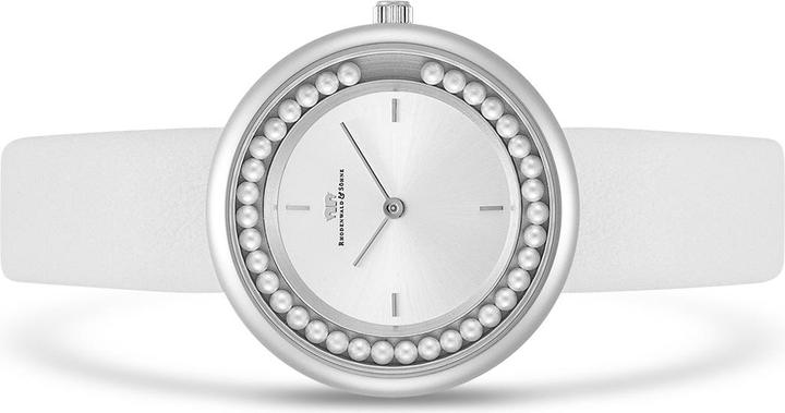 Produktbild Damen Quarzuhr Pearl Echtleder Weiss - 32220 (Analoguhr, 32 mm)