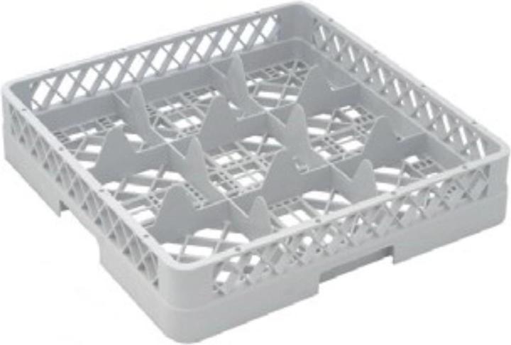 GN Schalen Panier à verres Panier de base 9 compartiments max verre H8.8cm D15.4cm