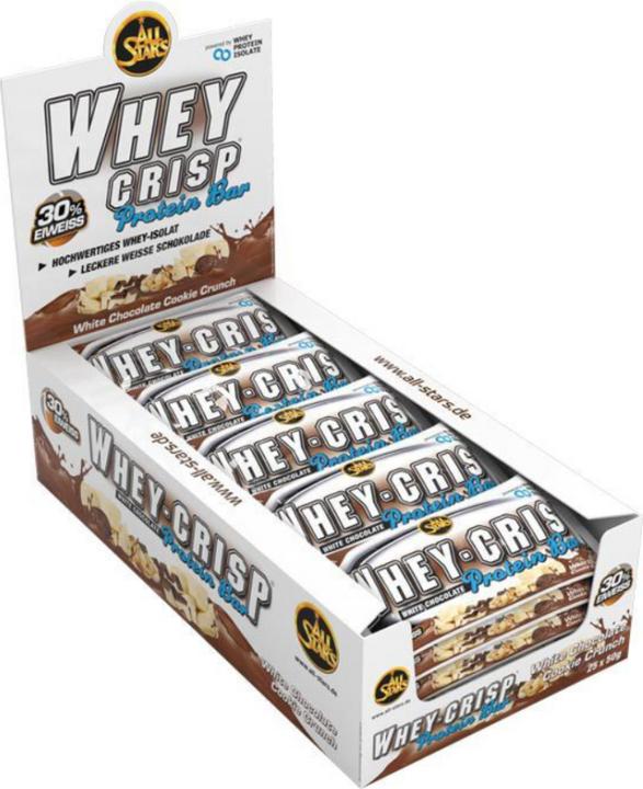 Produktbild All Stars Whey Crisp (Weisse Schokolade, 25 Stk., 1250 g)