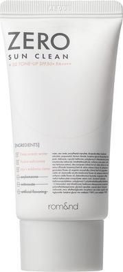 Actual product image Rom&Nd ZERO SUN 02 Tone Up SPF50 PA Daily Sunscreen Brightening Non-Greasy Watery Texture Soft Finish Power (Suntan cream, SPF 50+, 50 ml)