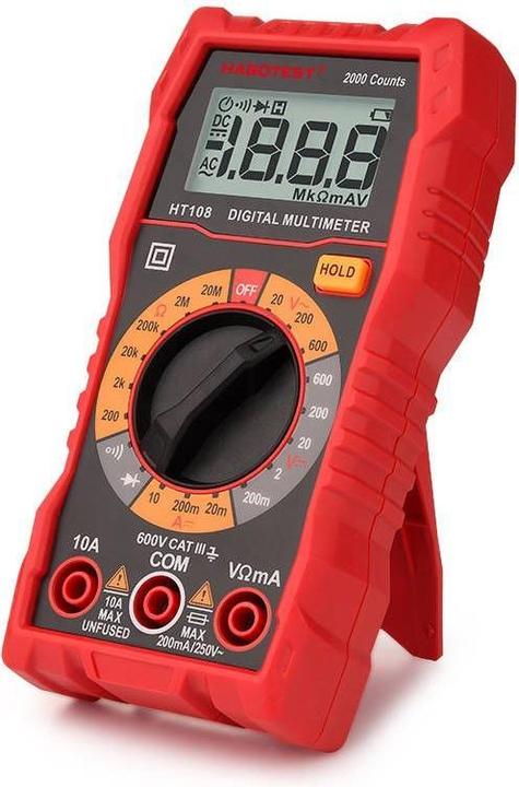 Actual product image Habotest HT108L Digital Universal Multimeter (CAT III 600V)