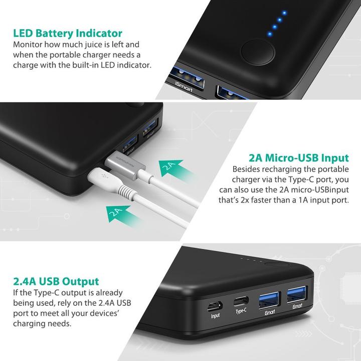 Image du produit RAVPower Rp-Pb059 (20100 mAh, 74.37 Wh)