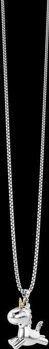 MTM On-Shirt Long Necklace Unicorn (Edelstahl, Zinklegierung, 65 - 75 cm)