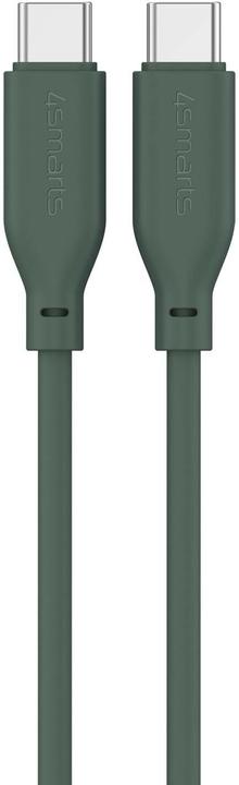 Actual product image 4smarts USB-C / USB-C Silicone Cable High Flex 60W 1.5m petrol (1.50 m, USB 2.0, 20 W)