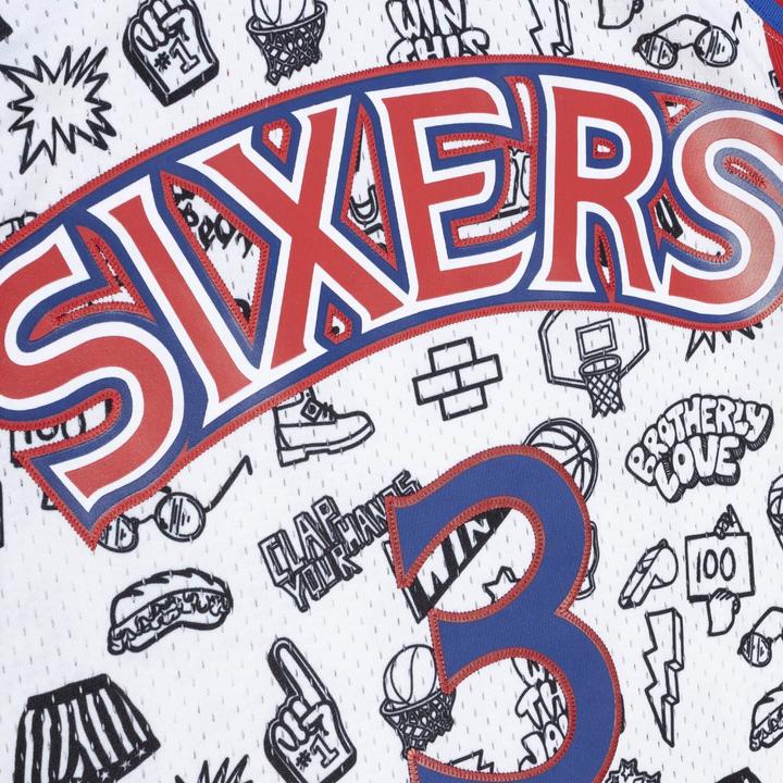 Immagine prodotto Mitchell & Ness M&N DOODLE Maglia Swingman Philadelphia 76ers - S (S)