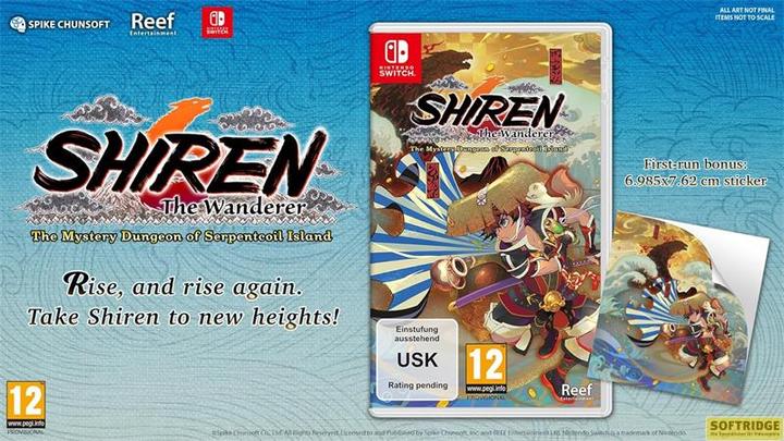 Actual product image Reef Entertainment Shiren the Wanderer: The Mystery Dungeon of Serpentcoil Island (Switch, Switch Lite, Switch OLED, EN)