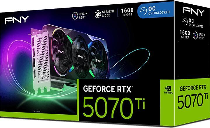 Actual product image PNY GeForce RTX 5070 Ti ARGB OC (16 GB)
