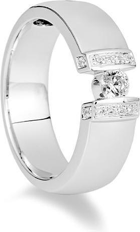 Breuning RING - BRILL. 0,216 Ct. H/si (53, 585/14 K Gold)
