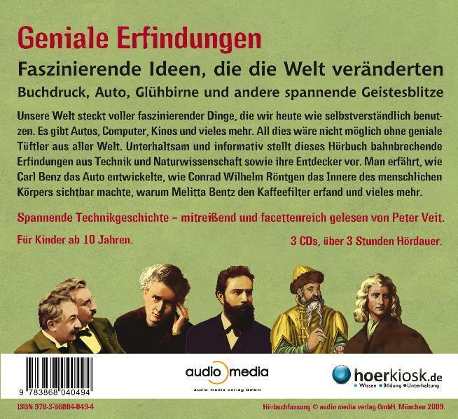 Produktbild Geniale Erfindungen (Manon Baukhage, Peter Veit, Deutsch)
