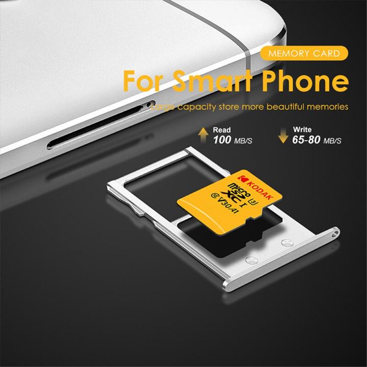 Actual product image Kodak mSD 64GB UHS-I U3/V30/A1 w/a (64 GB, microSDXC, U3, UHS-I)