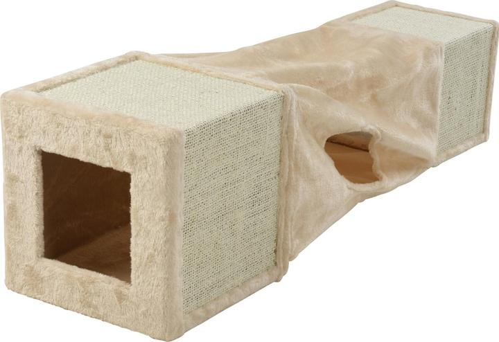 Casativo Tunnel di gioco e graffiatura per gatti in tessuto e sisal (Tunnel del gatto)