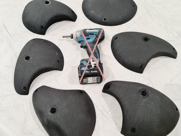 Greenholds Climbing holds Essentials Set 5 (Black)