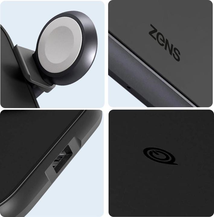 Produktbild Zens Alu 4-in-1 Wireless Charger (incl. Apple Watch Charger) (45 W)