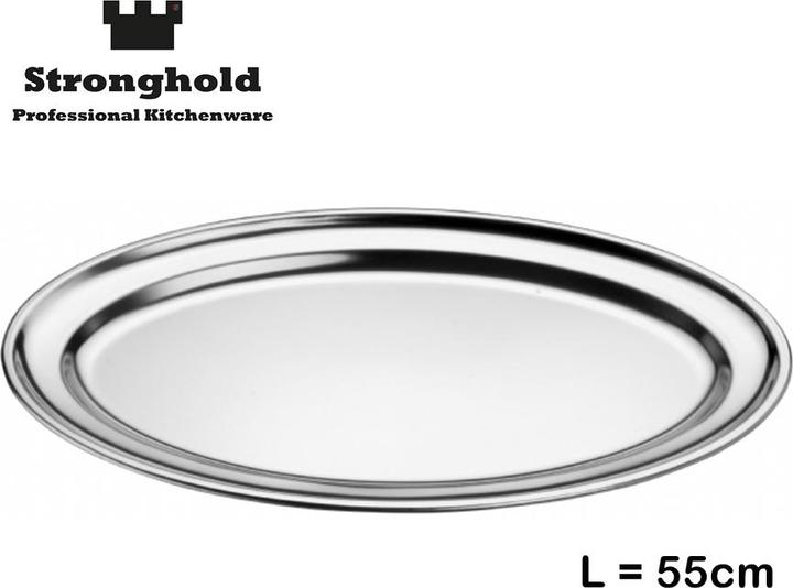 Produktbild Stronghold Edelstahl Servierplatte 55cm