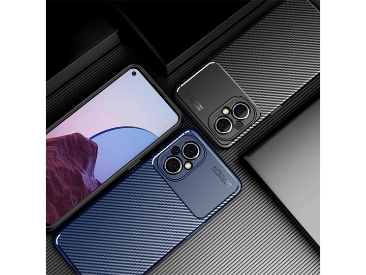 Actual product image Screenguard Oppo Reno8 Lite 5G Hull Carbon Design TPU Case (Oppo Reno 8 Lite 5G)