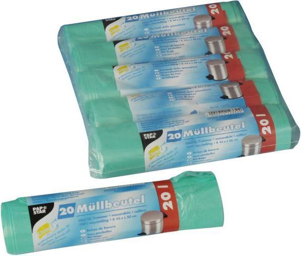Image du produit Papstar Sacs poubelle (20 x, 20 l)