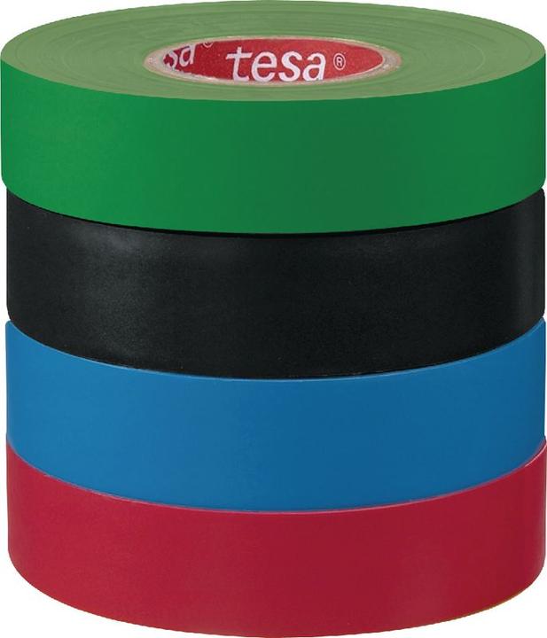 Image du produit tesa Ruban isolant électrique, ruban adhésif résistant à la chaleur pour isoler, réparer & regrouper (19 mm)