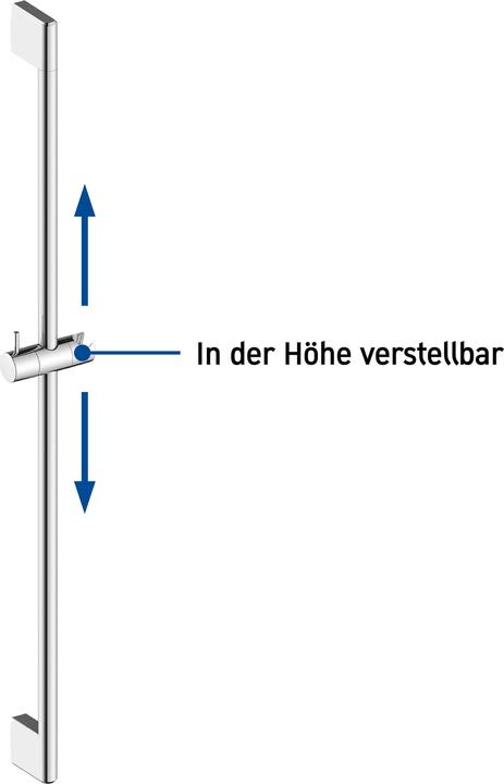 Actual product image Duravit Shower rail 900mm chrome