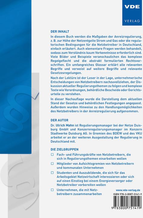 Image du produit Anreizregulierung - einfach erklärt (Allemand, Ulrich Mahn, 2020)