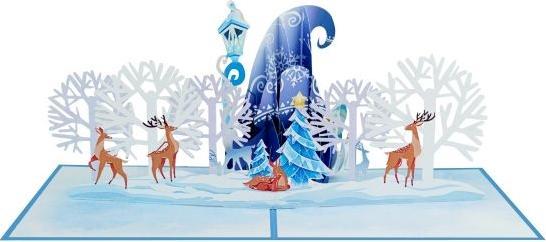 Image du produit MU Classic Carte de Noël 3D pop-up Saluts Series - Gnome (1 pcs)