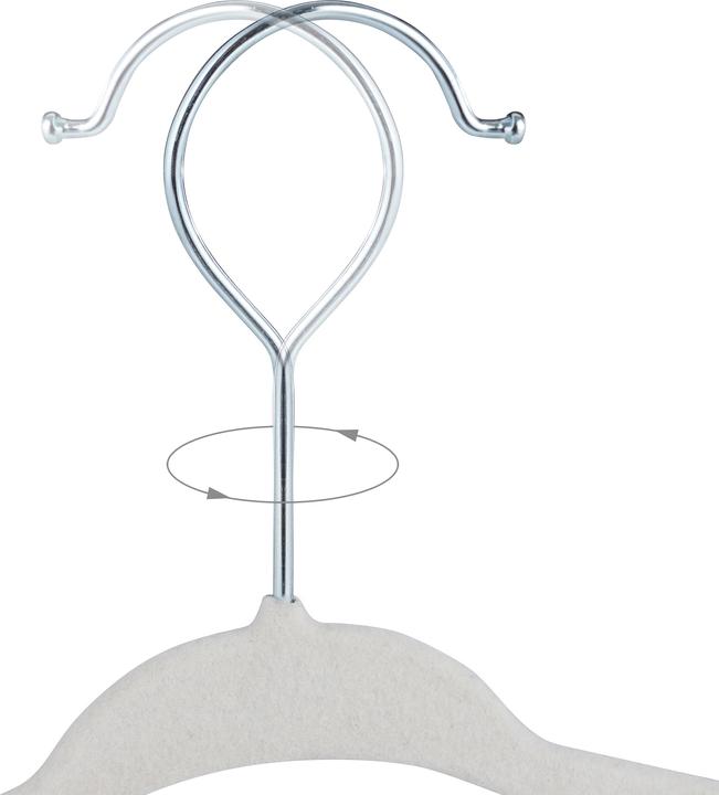 Actual product image Relaxdays Velvet Coat Hangers for Kids (30 x)