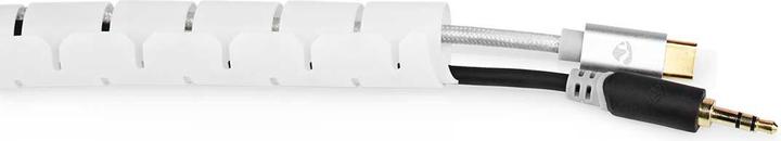 Immagine prodotto Nedis Manicotto di gestione dei cavi 2,00 m 1 pezzo spessore massimo del cavo: 22 mm PE Bianco (Foro cavo, 200 cm)