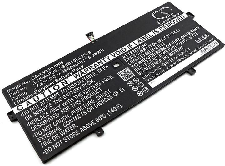 Produktbild NoName Battery for Lenovo YOGA 910 etc