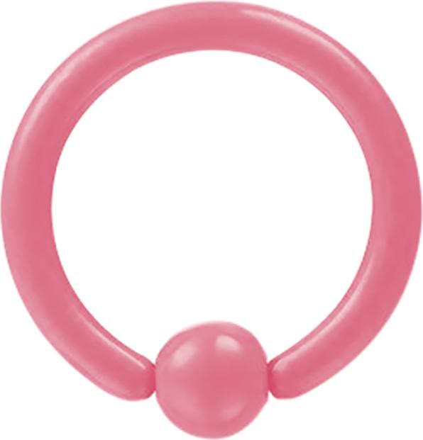 Star Piercing Ball Closure Ring pastellpink (ohne Messing, Chirurgenstahl 316L)