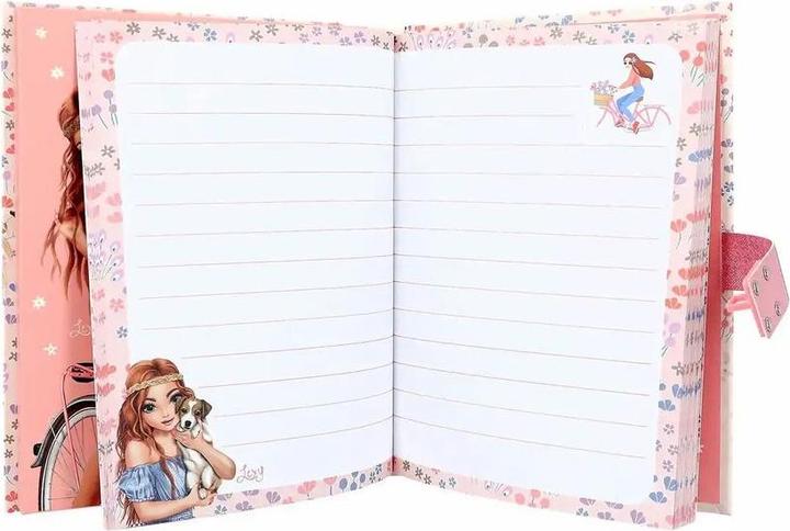 Image du produit Magni Code secret Journal TOPModel VELO FLEUR (25 x 20.5 cm, À rayures, Couverture rigide)