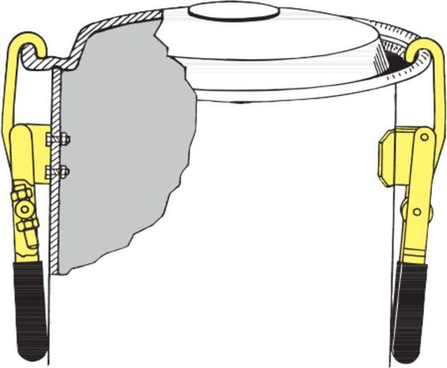 Actual product image Amf Hook type toggle clamp (23 mm)
