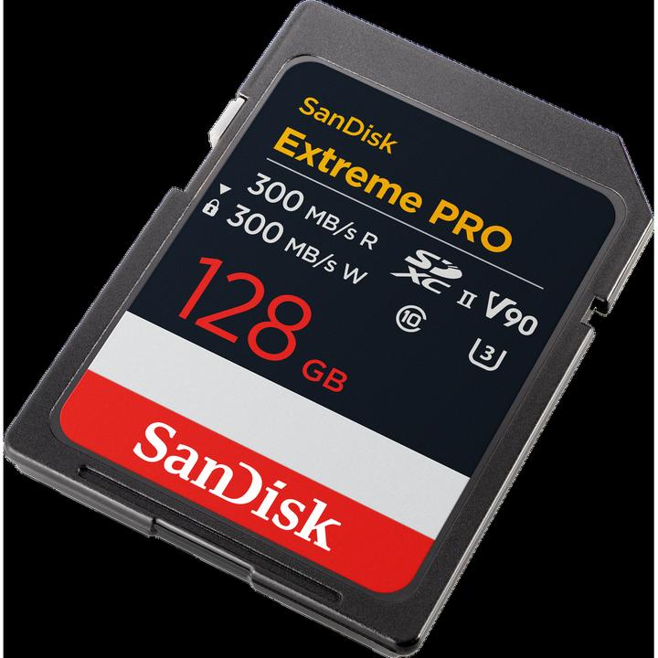 Actual product image SanDisk Extreme PRO UHS-II V90 (128 GB, SDXC, U3, UHS-II)