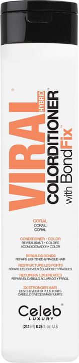 Actual product image Celeb Luxury Viral Colorditioner with Bondfix Coral 244ml (244 ml)