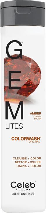 Produktbild Celeb Luxury GEM LITES Colorwash Amber 244ml (244 ml, Flüssiges Shampoo)