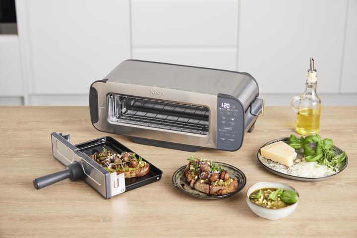 Image du produit Ninja 3-in-1 Multifunctionele Toaster, Grillplaat en Panini Maker - 7 Roosterstanden - RVS - ST202EU (Fiche CH)