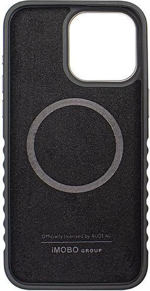 Image du produit Audi Coque en cuir véritable MagSafe iPhone 15 Pro 6.1" czarno-czerwony/noir-rouge AU-TPUPCMIP15P-R8 (Apple iPhone 15 Pro)