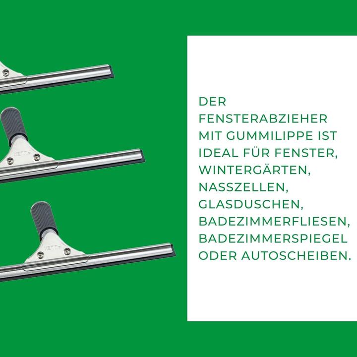 Produktbild Novaliv Sparset Fensterabzieher Profi 25 cm + 35 cm Fensterreiniger Edelstahl mit auswechselbaren Gu (1 Stk.)