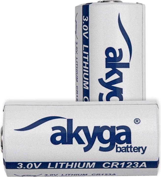 Productafbeelding Akyga Knopfzelle CR-123A 3 V 1 St. 1500 mAh Li-MnO2 CR123HT (1 Pcs., RCR123A, 1500 mAh)