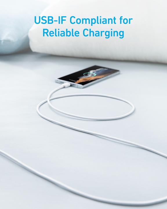 Actual product image Anker CABLE 322 USB-A A USB-C 0,9M BLANCO (0.90 m)