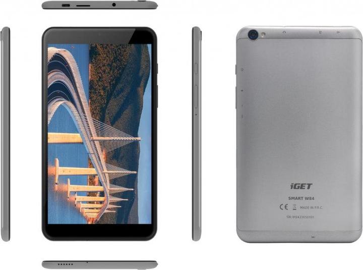 Image du produit iGet SMARTW84 tablet (8") Allwinner Wi-Fi 4 (802.11n) Android 13 Black, Grey (8", 64 Go, Noir, gris)