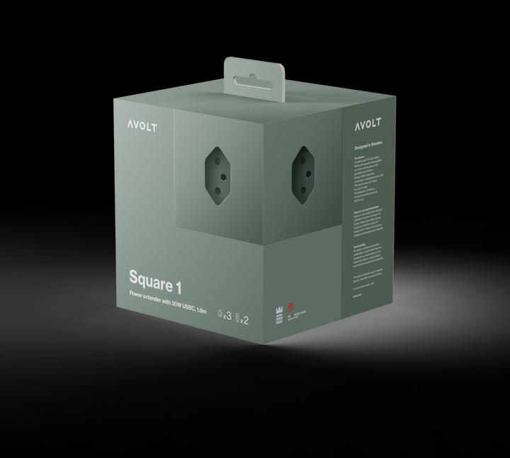 Actual product image Avolt Square 1 (5 x, USB-C, Type 13, 1.80 m)