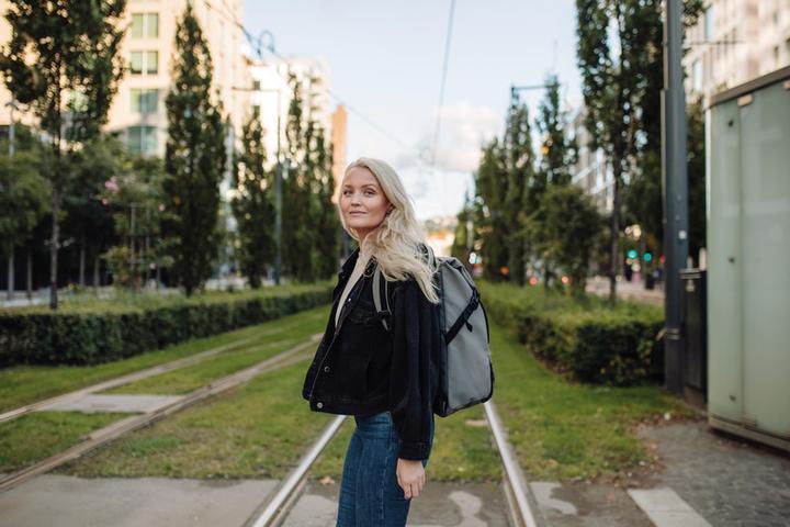 Actual product image Beckmann Backpack Street LIGHT gray (22 l)