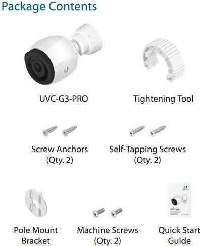 Immagine prodotto Ubiquiti UVC-G3-Pro (Set da 3) (1920 x 1080 Pixels)