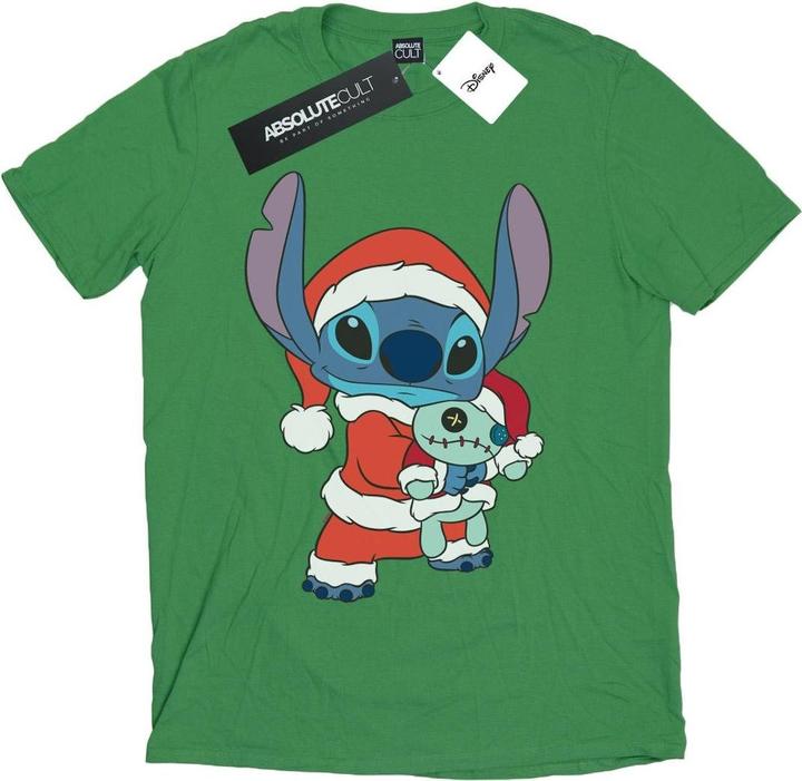Disney Lilo And Stitch Stitch Christmas TShirt (XXL)