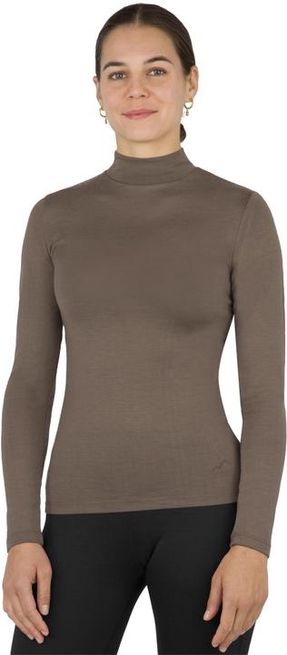 Actual product image Normani Ladies' merino longsleeve with stand-up collar "Romsey" - 9561 (M)