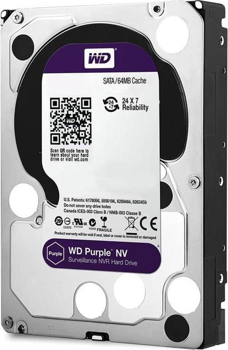 Produktbild WD Purple NV 8000GB Serial ATA III Interne Festplatte (8 TB, 3.5", CMR)
